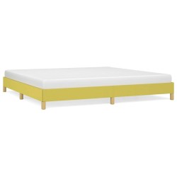 vidaXL Estructura de cama de tela verde 200x200 cm