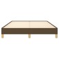 vidaXL Estructura de cama de tela marrón 140x200 cm vidaXL Estructura de cama de tela marrón 140x200 cm