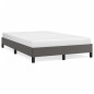 vidaXL Estructura de cama de cuero sintético gris 120x200 cm vidaXL Estructura de cama de cuero sintético gris 120x200 cm