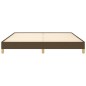 vidaXL Estructura de cama tela marrón oscuro 180x200 cm
