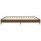 vidaXL Estructura de cama tela marrón oscuro 180x200 cm