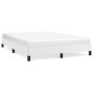 vidaXL Estructura de cama de cuero sintético blanco 140x200 cm vidaXL Estructura de cama de cuero sintético blanco 140x200 cm
