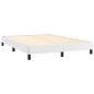 vidaXL Estructura de cama de cuero sintético blanco 140x200 cm vidaXL Estructura de cama de cuero sintético blanco 140x200 cm