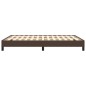 vidaXL Estructura de cama de cuero sintético marrón 140x200 cm vidaXL Estructura de cama de cuero sintético marrón 140x200 cm