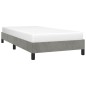 vidaXL Estructura de cama de terciopelo gris claro 100x200 cm vidaXL Estructura de cama de terciopelo gris claro 100x200 cm