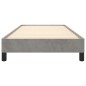 vidaXL Estructura de cama de terciopelo gris claro 100x200 cm vidaXL Estructura de cama de terciopelo gris claro 100x200 cm