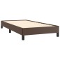 vidaXL Estructura de cama de cuero sintético marrón 100x200 cm vidaXL Estructura de cama de cuero sintético marrón 100x200 cm
