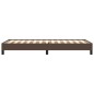vidaXL Estructura de cama de cuero sintético marrón 100x200 cm vidaXL Estructura de cama de cuero sintético marrón 100x200 cm