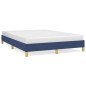 vidaXL Estructura de cama de tela azul 140x190 cm