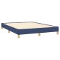 vidaXL Estructura de cama de tela azul 140x190 cm