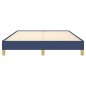 vidaXL Estructura de cama de tela azul 140x190 cm