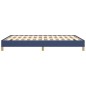 vidaXL Estructura de cama de tela azul 140x190 cm