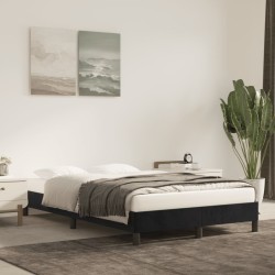 vidaXL Estructura de cama de terciopelo negro 120x200 cm