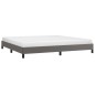 vidaXL Estructura de cama de cuero sintético gris 200x200 cm vidaXL Estructura de cama de cuero sintético gris 200x200 cm