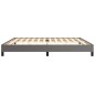 vidaXL Estructura de cama de cuero sintético gris 200x200 cm vidaXL Estructura de cama de cuero sintético gris 200x200 cm