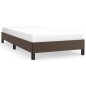 vidaXL Estructura de cama cuero sintético marrón 90x190 cm