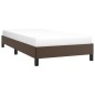 vidaXL Estructura de cama cuero sintético marrón 90x190 cm