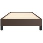 vidaXL Estructura de cama cuero sintético marrón 90x190 cm