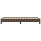 vidaXL Estructura de cama cuero sintético marrón 90x190 cm