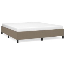 vidaXL Estructura de cama de tela gris taupe 160x200 cm