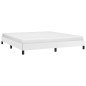 vidaXL Estructura de cama de cuero sintético blanco 160x200 cm vidaXL Estructura de cama de cuero sintético blanco 160x200 cm