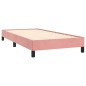 vidaXL Estructura de cama de terciopelo rosa 90x190 cm vidaXL Estructura de cama de terciopelo rosa 90x190 cm