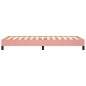 vidaXL Estructura de cama de terciopelo rosa 90x190 cm vidaXL Estructura de cama de terciopelo rosa 90x190 cm