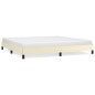 vidaXL Estructura de cama de cuero sintético color crema 200x200 cm
