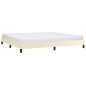 vidaXL Estructura de cama de cuero sintético color crema 200x200 cm