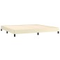 vidaXL Estructura de cama de cuero sintético color crema 200x200 cm
