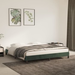 vidaXL Estructura de cama de terciopelo verde 160x200 cm