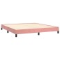 vidaXL Estructura de cama de terciopelo rosa 180x200 cm vidaXL Estructura de cama de terciopelo rosa 180x200 cm