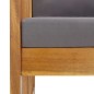 vidaXL Sillas de jardín con cojines 2 unidades madera maciza acacia vidaXL Sillas de jardín con cojines 2 unidades madera maciza acacia