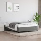 vidaXL Estructura de cama de tela gris oscuro 140x190 cm vidaXL Estructura de cama de tela gris oscuro 140x190 cm
