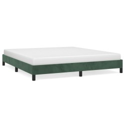 vidaXL Estructura de cama de terciopelo verde 180x200 cm