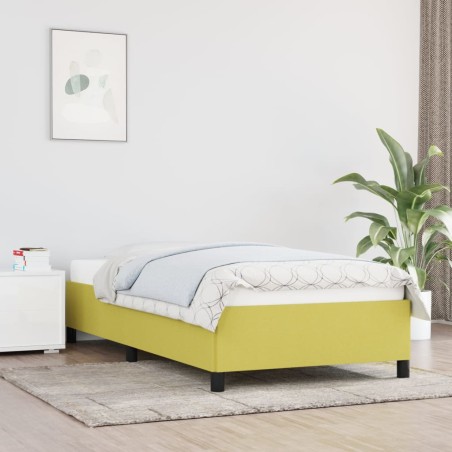 vidaXL Estructura de cama de tela verde 80x200 cm