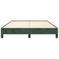 vidaXL Estructura de cama de terciopelo verde 140x200 cm