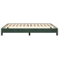 vidaXL Estructura de cama de terciopelo verde 140x200 cm