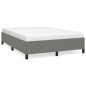 vidaXL Estructura de cama de tela gris oscuro 140x200 cm vidaXL Estructura de cama de tela gris oscuro 140x200 cm