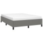 vidaXL Estructura de cama de tela gris oscuro 140x200 cm vidaXL Estructura de cama de tela gris oscuro 140x200 cm