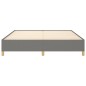 vidaXL Estructura de cama de tela gris oscuro 160x200 cm