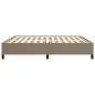 vidaXL Estructura de cama de tela gris taupe 180x200 cm