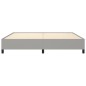 vidaXL Estructura de cama gris claro tela 200x200 cm