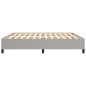 vidaXL Estructura de cama gris claro tela 200x200 cm