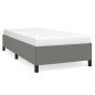 vidaXL Estructura de cama de tela gris oscuro 90x190 cm