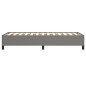 vidaXL Estructura de cama de tela gris oscuro 90x190 cm