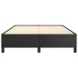 vidaXL Estructura de cama de cuero sintético negro 140x190 cm vidaXL Estructura de cama de cuero sintético negro 140x190 cm