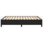 vidaXL Estructura de cama de cuero sintético negro 140x190 cm vidaXL Estructura de cama de cuero sintético negro 140x190 cm