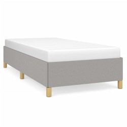 vidaXL Estructura de cama de tela gris claro 80x200 cm