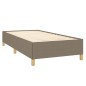 vidaXL Estructura de cama de tela gris taupe 90x190 cm